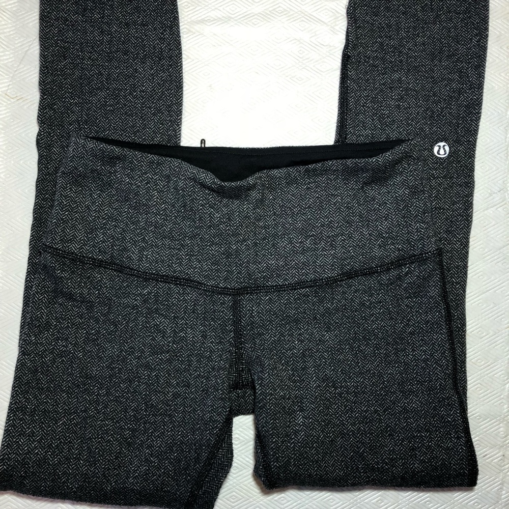 Lululemon Runder Under Pocket Herringbone Black 4 - Picture 7 of 7